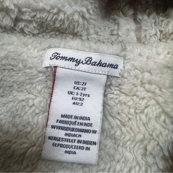 Tommy Bahama Blue/Grey Quilted Kids Puffer Jacket - Picture 2 of 4